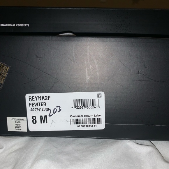 Grey Glitter Sparkle Jewel Heel - Picture 6 of 7